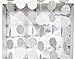My Lifestyle 26Ft Set of 2 Circle Dots Paper Garland for Room Party Decorations Backdrop - (Silver,Glitter)