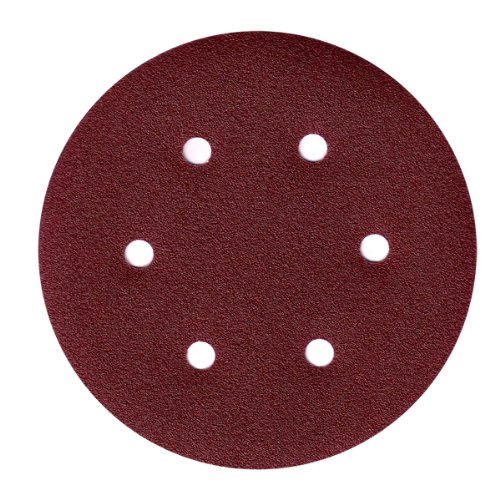 Sandpaper 150 mm 6 Holes Grit 80 50 Sheets for Random Orbit Sander