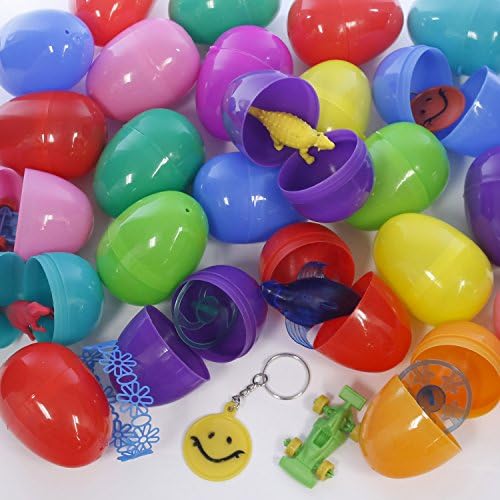 American Carnival Mart 24 Toy Filled Plastic Easter Eggs - Asst Toys