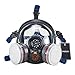 Holulo Organic Vapor Full Face Safety Respirator Mask Respiratory Protection Gas Masks Paint  Chemical Formaldehyde Anti Virus Full w/Activated Carbon Respirator