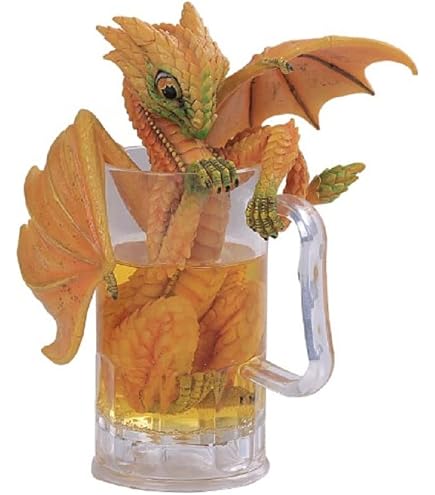 Statuetta Drago Alato In Bicchiere Manhattan | Pacific Giftware 14x6,3x21,6 Cm - 2