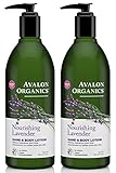 Avalon Organics Hand & Body Lotion - Lavender - 12 oz - 2 pk