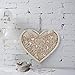 Y&K Homish Wooden Picture Frame Wedding Guest Book - Drop Top Frame Sign With Wooden Hearts, Rustic Decorations and Gift (Natural)
