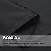 BALICHUN 2 Panels 99% Blackout Curtains Thermal Insulated Grommets Darkening Drapes for Bedroom/Living Room (Black, W52 x L84)