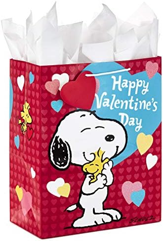 Hallmark 13" Large Peanuts Valentine’s Day Gift Bag