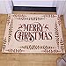 AMIDA Merry Christmas Gift Doormats with Words and Reindeers Entryway Rugs 2'x3' for Home Decoration Indoor Outdoor Beige Anti Slip Backing Machine Washable