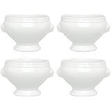 HIC Porcelain Lion's Head Bowl, 14-Ounces, Set of 4