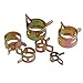 60pcs 7mm, 10mm, 11mm, 14mm, 16mm, 17mm Spring Clips Fuel Hose Line Water Air Tube Clamps Fasteners