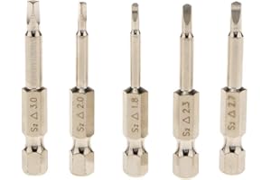 1/4" Hex Shank 50 mm Triangle Head Screwdriver Bits Security Head Screwdriver Bits Kit 1. 8, 2. 0, 2. 3, 2. 7, 3. 0mm Repair 