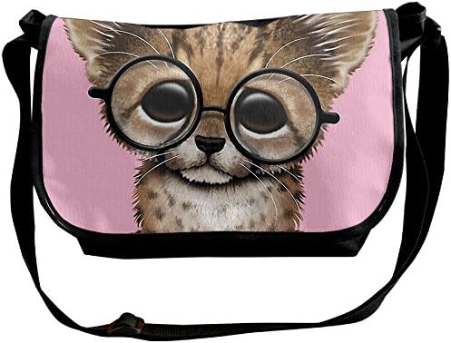 HUEH Classic Outdoor Shoulder Crossbody Sling Wistom Baby Leopard Messenger Bags For Men Women