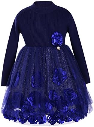 Big Girl Princess Dress Red Wedding Party Swing Dresses Long Sleeve Winter Clothes Size 10-12,13