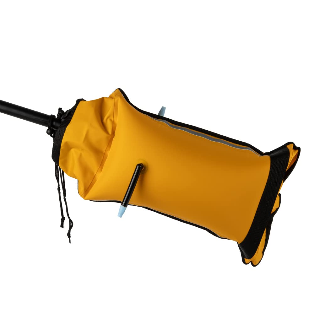 HEYTUR Kayak Paddle Float, Inflatable Paddle Floating Bag, Water Rescue Swimming Bag for Kayak & Rubber Boats (Orange)