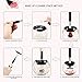 Makeup Brush Cleaner - 360 Rotation Electric Makeup Brushes Cleaner and Dryer, Fit for All Size Makeup Brushes - Remove Cosmetic Residue, Oil and Impurities from Brushes - White (White)