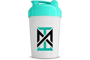 MIXT Energy Shaker Bottle, 16 oz. Shaker Bottle, BPA Free & Lid Mixing Technology (16 oz, Teal)