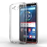 Motorola Droid Turbo Case - MoKo [Scratch Resistant] [Anti Drop & Scratch] Halo Series Hybrid Cover with TPU Anti-drop Technology Corners + Clear Back Panel Bumper Case, Crystal Clear
