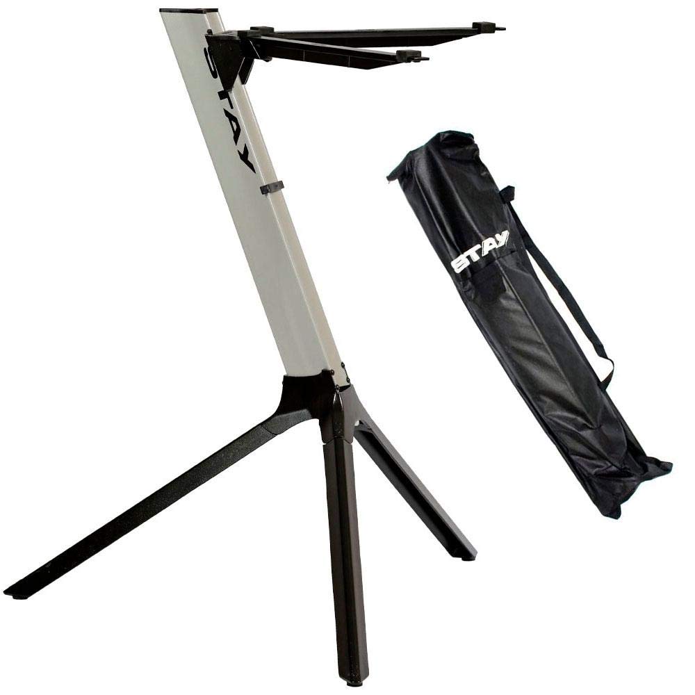 STAY - Single Tier Compact Keyboard Stand with Bag- Silver โ image 1
