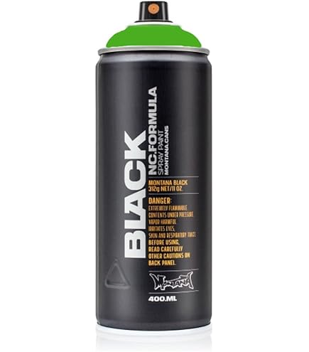 Montana Cans 264412 Black Power Yellow Aerosol - 400ml - Spray