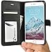 Abacus24-7 iPhone 6 Plus / 6S Plus Case, Wallet with RFID Blocking Flip Cover, Black