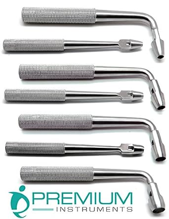Lot De 10 Emporte-pièces Dentaires L 6mm Inclinés - Acier Inoxydable, Neufs