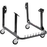 VEVOR Engine Stand, 750 LBS Load Capacity Engine Motor Stand, Heavy-Duty Steel Motor Holder with 4 Swivel Casters and 4 Hook Positions, Suitable for BB-Chevy and GEN-1 SB-Chevy Engines