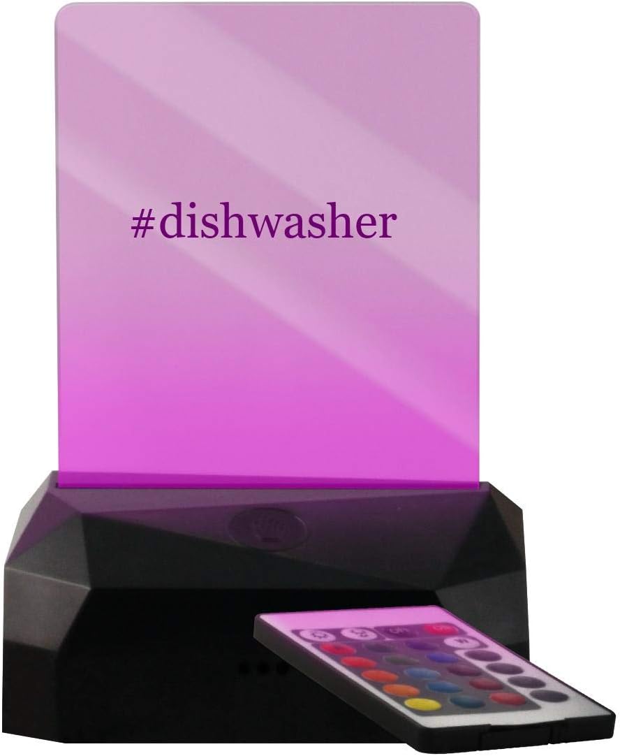 #Dishwasher - Hashtag LED USB Rechargeable Edge Lit Sign