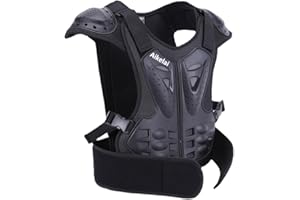 AIKELAI Youth Kids Chest Protector Dirt Bike Gear Motorcycle Chest Armor Motocross Dirtbike Protective Gear for Child, Boy and Girl