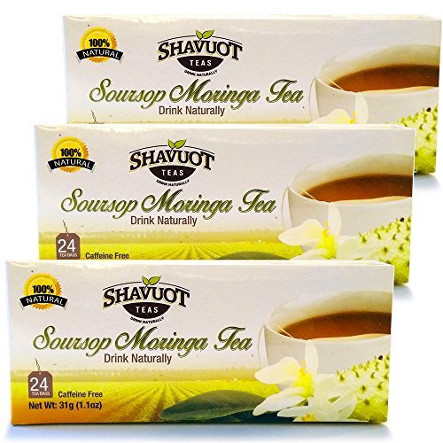 Shavuot Soursop Moringa Tea (Pack of 3)