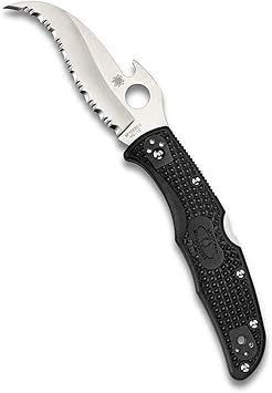 Amazon Spyderco スパイダルコ メートリアーク2 ウェーブ C12sbk2w 黒 213mm Spyderco スパイダルコ フォールディングナイフ