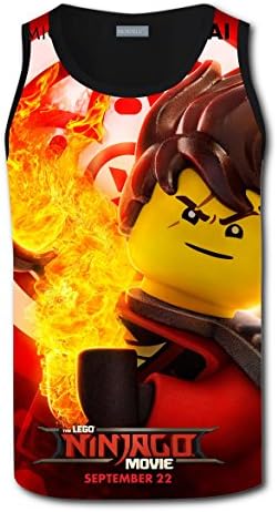 Tank66 Men's Vest Top Tee T-Shirt 2017 Ninjago-Movie XL