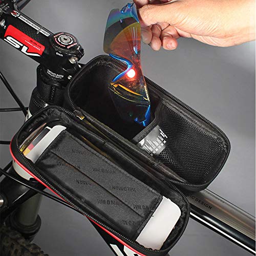 image for JOSPOWER Bicycle Bag Bike Frame Bag Top Tube Phone Bags Sensitive Touc