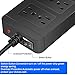 Power Strip with USB, MIBOTE 6 AC Outlet with 4 Port USB Surge Protector Power Strip Charger 5ft Power Cord 1875W 100-240V for Travel, TV, Computer, Transformers, Power Bank