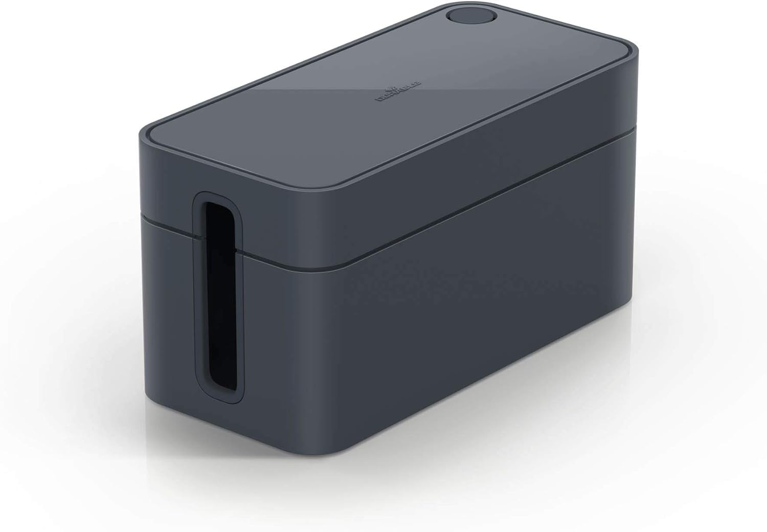 Durable CAVOLINE Cable Management Box S | Safely Store Power Blocks and Cables | Premium Flame Retardant Plastic | Small Box in Graphite