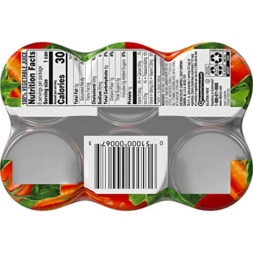 V8 Low Sodium Original 100 Vegetable Juice, Vegetable Blend with