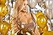 Fecedy 100 pcs Gold White Latex Balloons 12