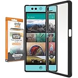 Orzly&reg; FUSION Bumper Case Cover Shell for NEXTBIT ROBIN SmartPhone (2016 Model) - Protective Hard Cover with Impact Absorbing BLACK Rubber Rim and 100% Clear Back Panel