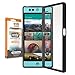 Orzly® Fusion Bumper Case Cover Shell for NEXTBIT Robin Smartphone (2016 Model) - Protective Hard Cover with Impact Absorbing Black Rubber Rim and 100% Clear Back Panel
