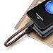 PowerOnKey PU Leather Micro USB Cable (Pack of 2): Fast Charging and Data Transfer Cord for Android Devices, Stylish Smartphone Cable, Discreet Keychain Ring Design – Black & Brown