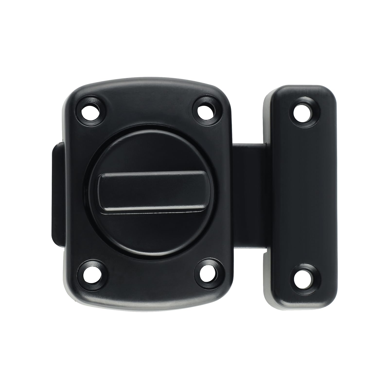 Photo 1 of Alise Gate Latch Slide Bolt Latches Lock,Safety Double Sided Rotate Gate Hardware,Black Finish,43mmx40mm