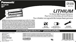 Panasonic Lithium CR-123A 3V Batteries for