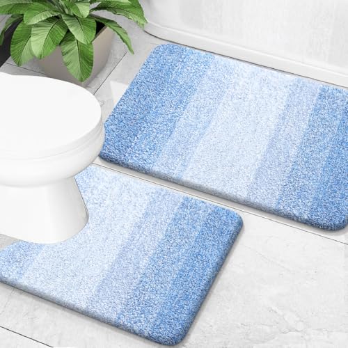 OLANLY 2 Piece Bath Rug Set