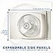 Lasko 2155A 16″ Electrically Reversible Window Fan-Features Storm Guard and 3 Intake and 3 Exhaust Speeds, 2155