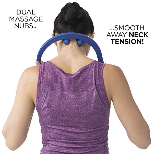 Empower Back and Neck Massager Tool, Trigger Point Self Massage Hook, Myofascial Release, Deep Tissue Massage Hook, Muscle Knots, Blue - Thumbnail 5
