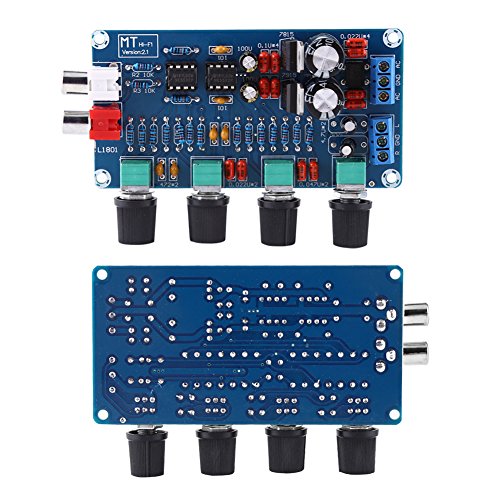 NE5532 HiFi Preamplifier Control Board Module, Asixx HiFi OP-AMP Amplifier NE5532 Preamplifier Volume Tone Control Assembled Board