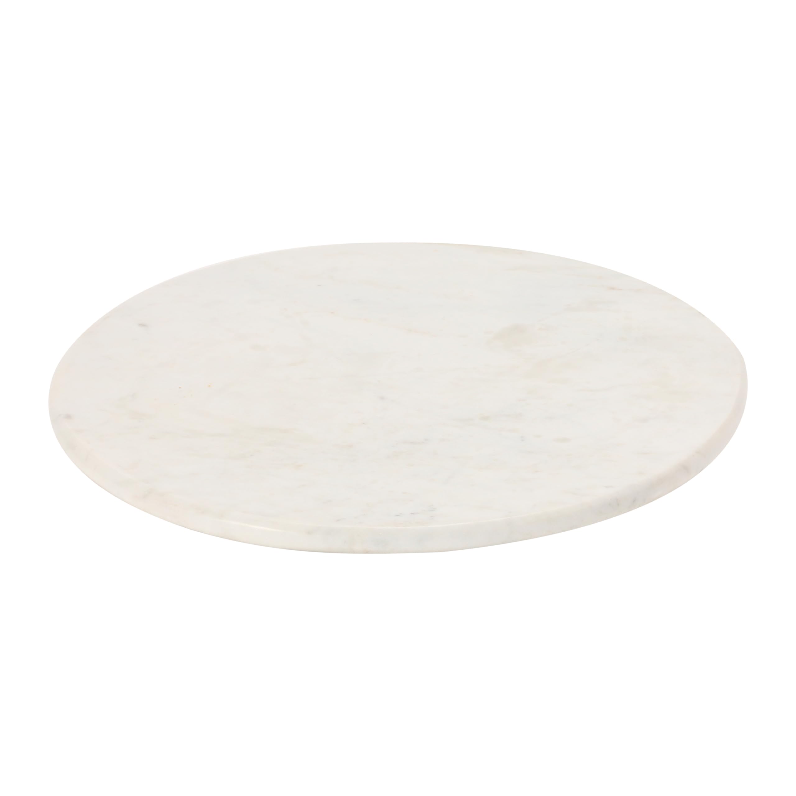 Photo 1 of *Missing spinning piece* Creative Co-Op Marble Lazy Susan, White 