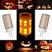 LAKES flame bulb G4 base 1700K True Fire Color led bulb Decorative Lamp for Christmas Halloween Festival Party Pack of 2