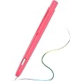 MoKo Holder Case for Apple Pencil 2nd Generation, Retractable Protective Pen Cover with Sturdy Clip for iPad Mini 6 2021/ iPad Air 5th/4th Gen/iPad Pro 11 /Pro 12.9 2022/2021/2020, Watermelon Red