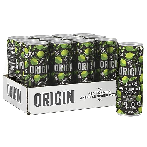 ORIGIN ORGANIC & NON-GMO LIME FLAVOR SPARKLING WATER,...