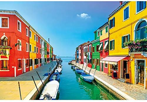 Puzzle House ⏰PT Photography Wooden Jigsaw Puzzle, Pisa Tower Venice City Italy Scenery Landscape, Fine Cut & Fit 300~1000pc Boxed Toys Game Art For Adults & Kids 509 ( color : A , Size : 1000pc )