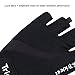 Trideer UltraLight Cycling Gloves (Half Finger) – Breathable Lycra & Anti-Slip Shock - Absorbing Silica Gel Grip, Mountain Road Bike Gloves Men/Women (Black, L (Fits 8.0-8.7 inches))