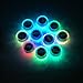 10pcs Submersible LED Lights,Multicolor,Waterproof Underwater Lights,SMD 3528 RGB Tea Lights with IR Remote Control for vase, bowls, aquarium and party decoration